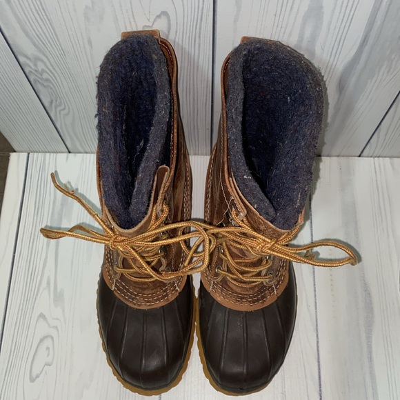 Vintage LL Bean Wool Lined Bean Boots - Picture 5 of 8